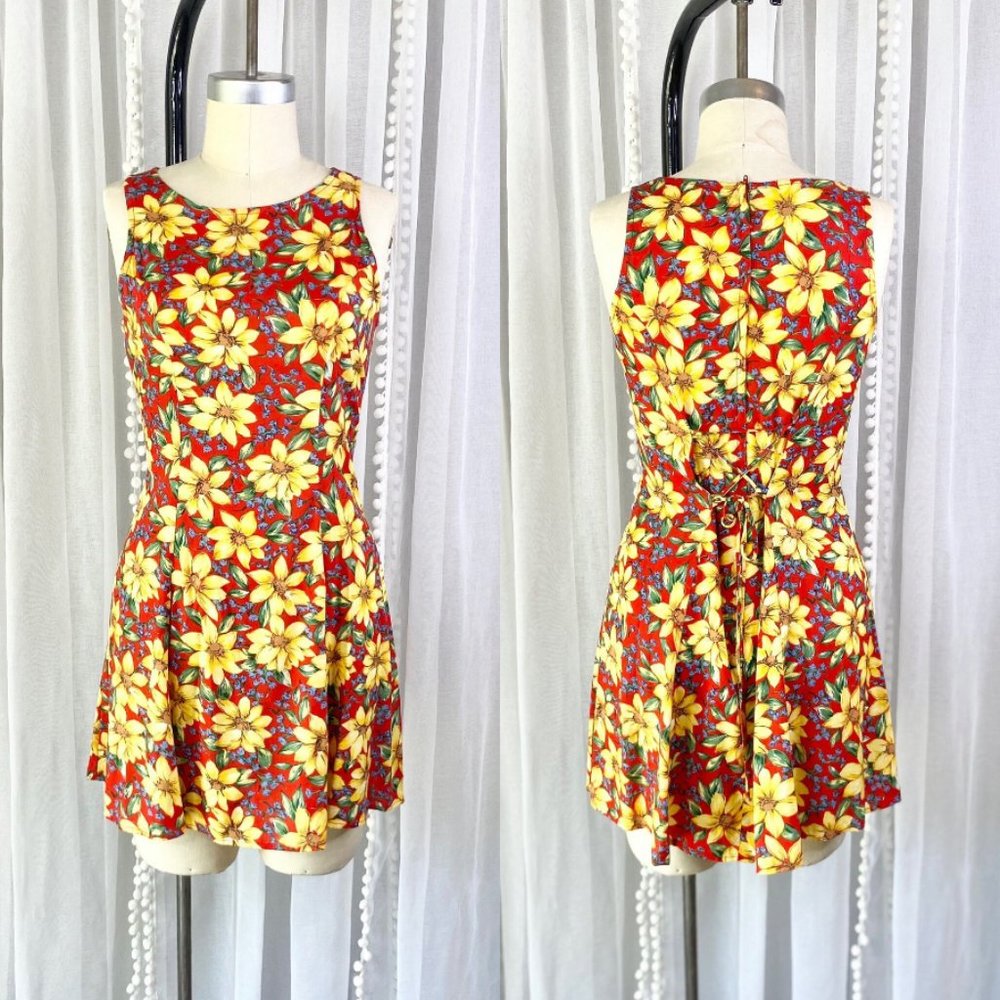 Vintage 90s My Michelle Floral mini dress